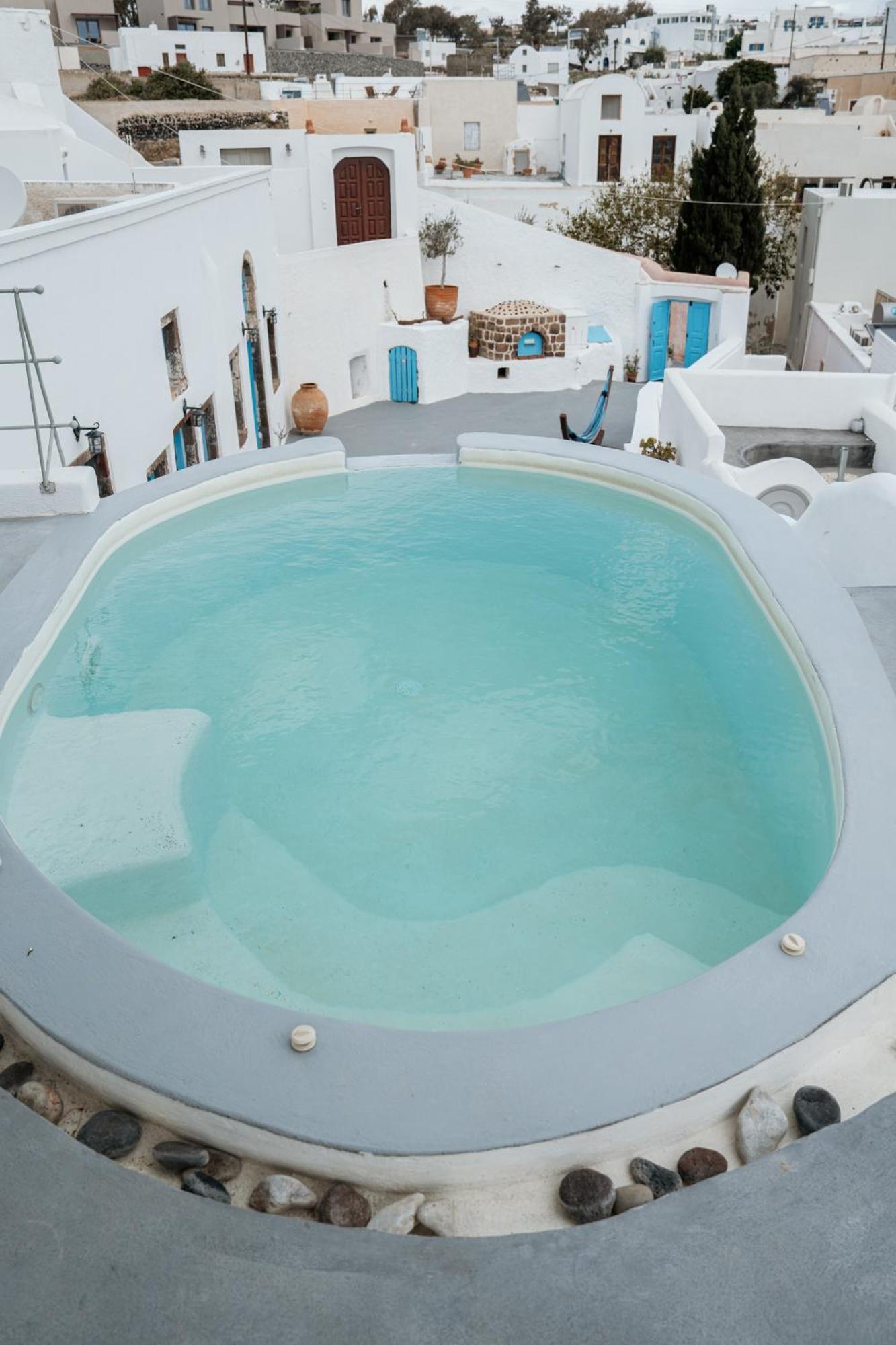 Simantiri Private Villa Megalochori  Bagian luar foto