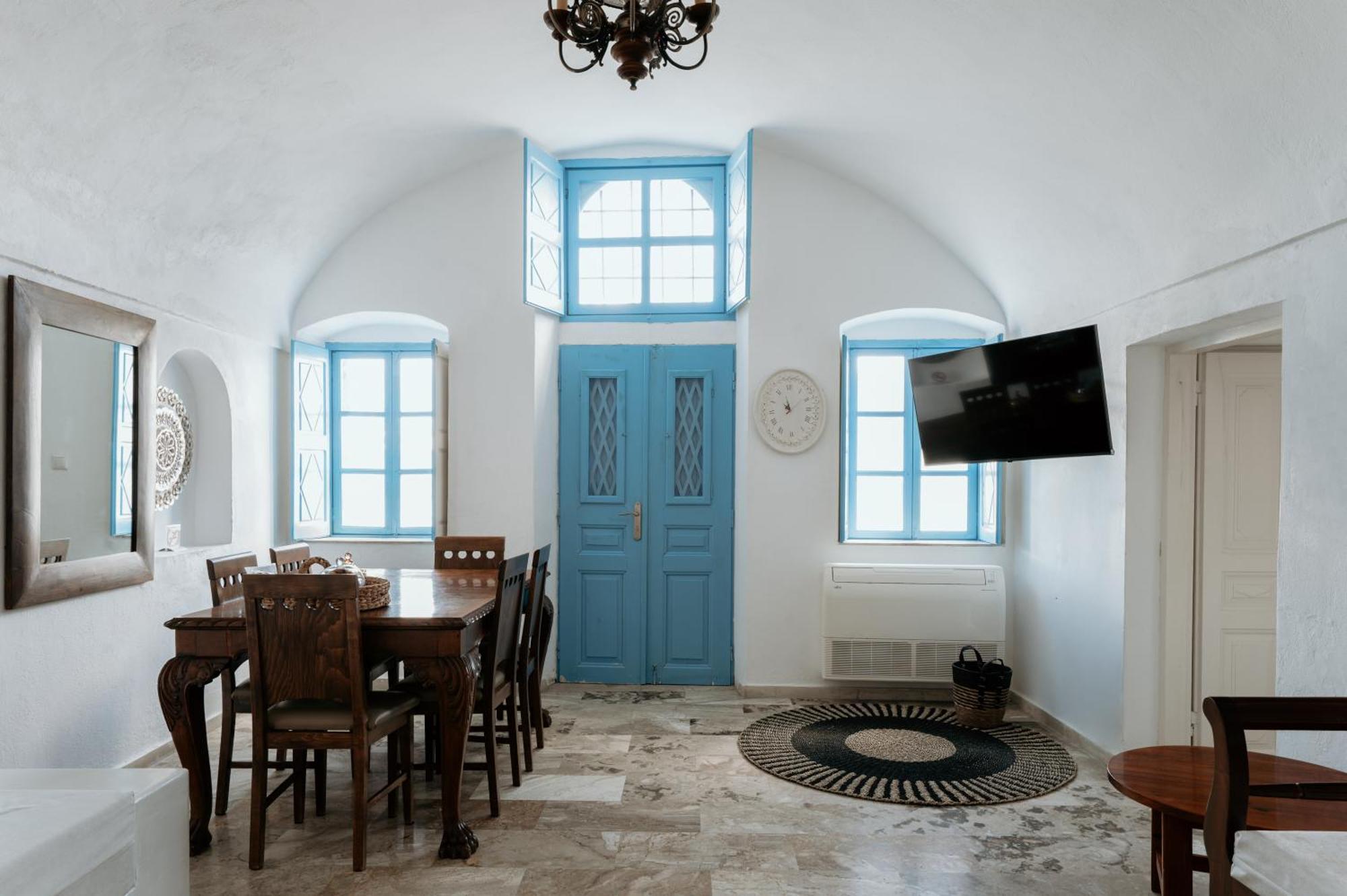 Simantiri Private Villa Megalochori  Bagian luar foto