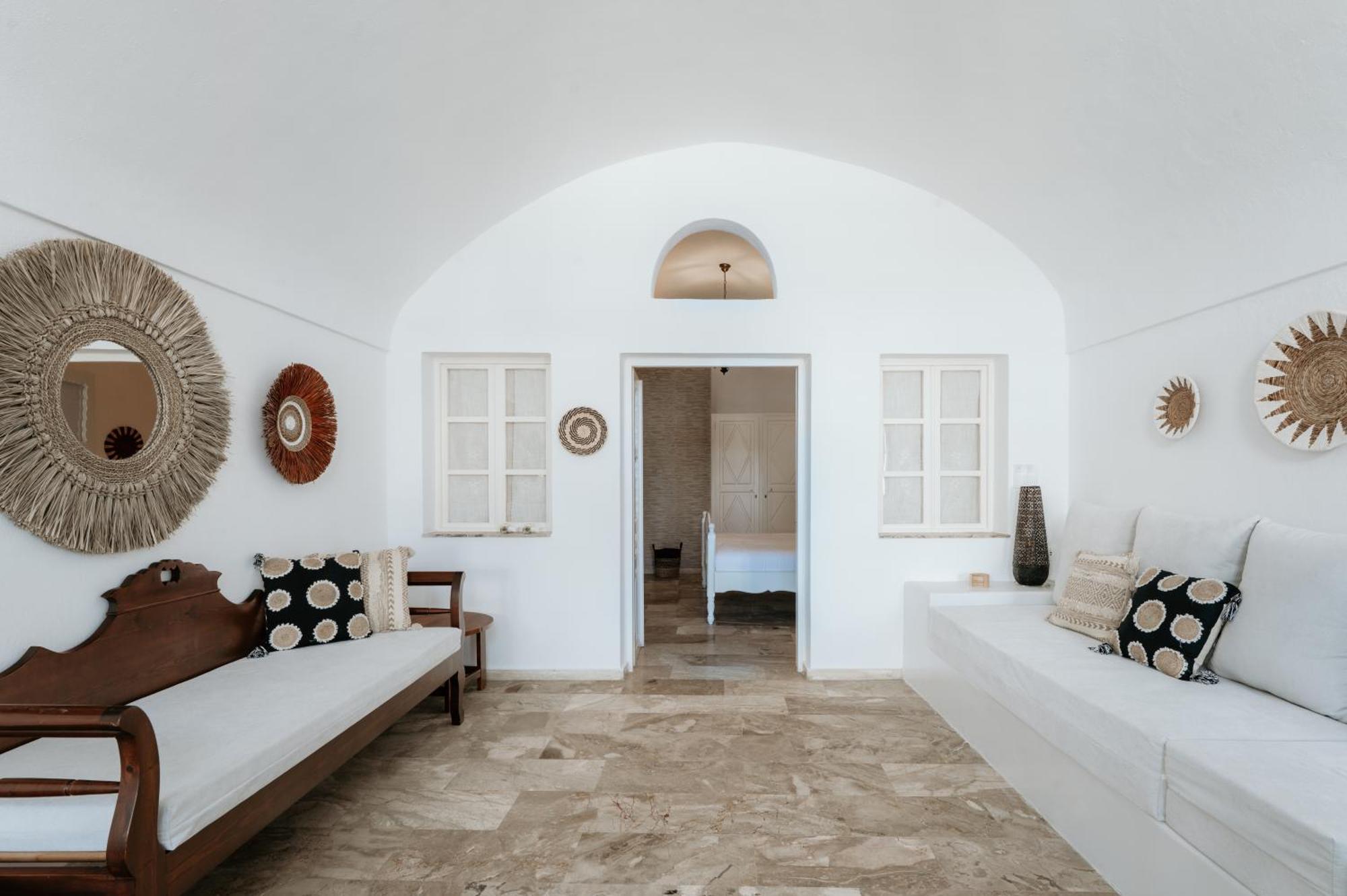 Simantiri Private Villa Megalochori  Bagian luar foto