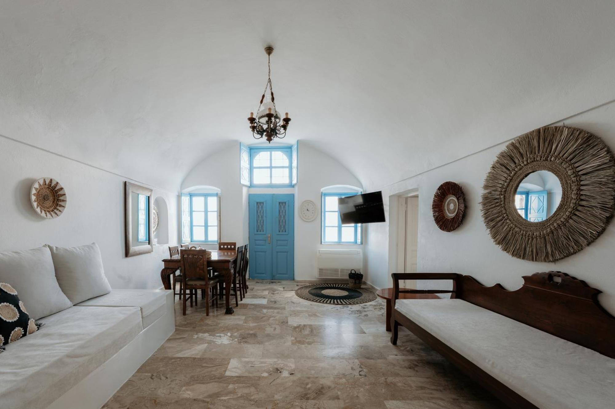 Simantiri Private Villa Megalochori  Bagian luar foto